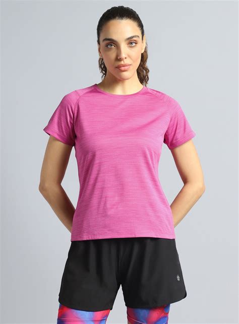 Buy Women's Pink Training Elevate Sculpt T-shirt Online in India | Cult ...