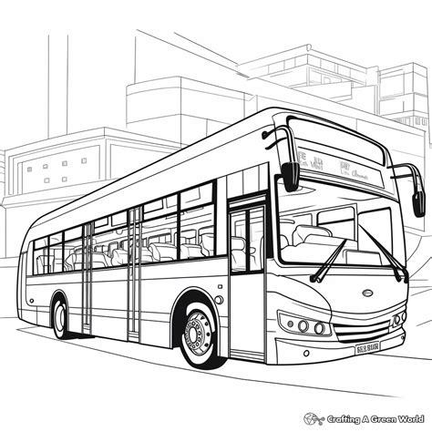 Bus Coloring Decker Double Printable Pages Buses Sheets Kids Colouring ...