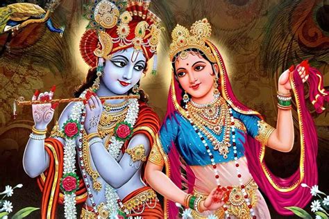 wallpics® Lord Radha Krishna Religious Waterproof Vinyl Sticker Poster ...