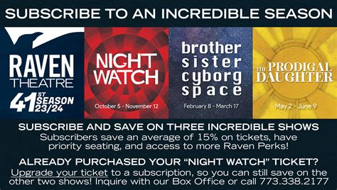 NIGHT WATCH Digital Program - Raven Theatre Chicago