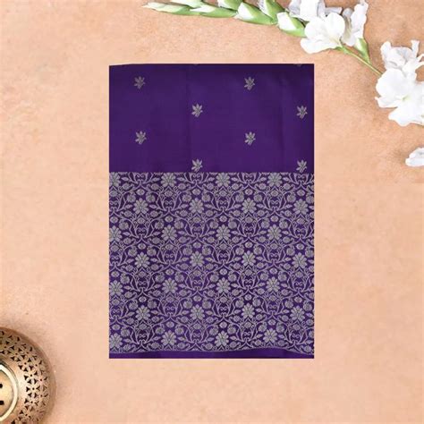Midnight Purple Soft Silk Saree – Thenianantham