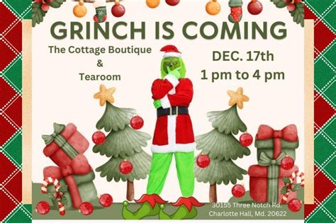 Visit with The GRINCH, The Cottage Boutique, Charlotte Hall, 17 ...