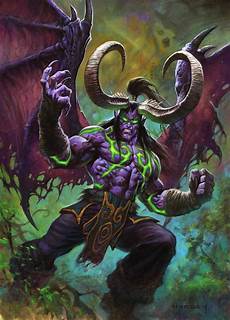 Illidan Horns by Wallpaper Digital Artwork Hearthstone Illidan Horns
