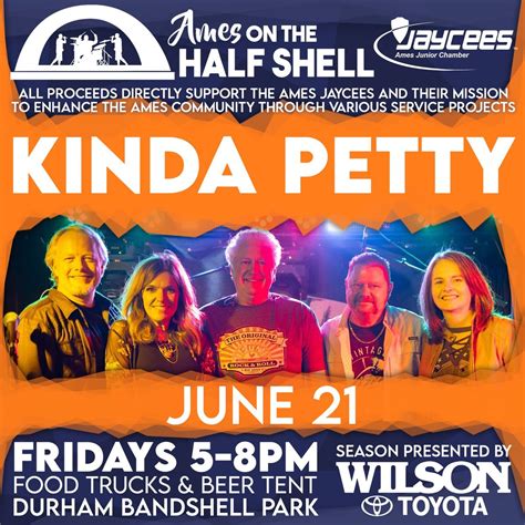 Ames on the Half Shell: Kinda Petty, Bandshell Park, Ames, 21 June 2024 ...