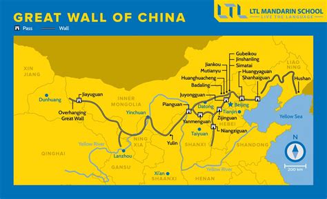 Great Wall of China Map | 10 Must Visit Sections