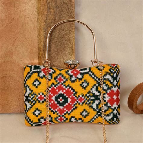 Double Ikat Patola Clutch – My Store