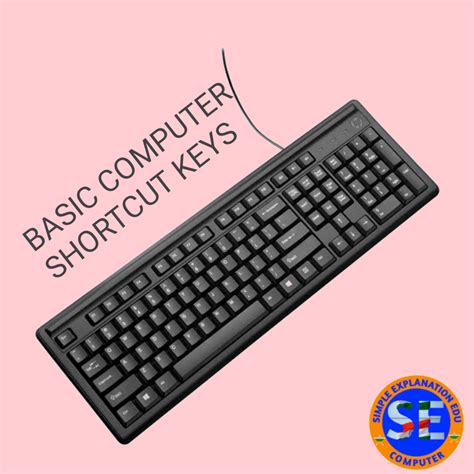 Basic Keyboard Shortcut Keys 的图像结果
