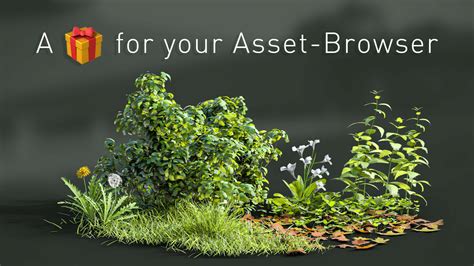 Free 3D Plant Library for Blender By BD3D