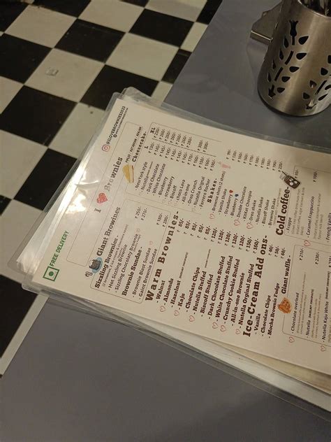 Menu at I, Surat, Laxmi Enclave
