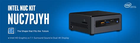 Intel NUC Kit NUC7PJYH with Pentium Silver J5005 Processor UHD 605 4K ...