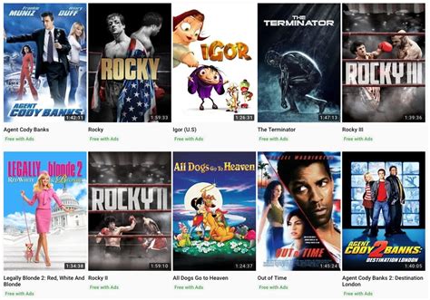 free movies youtube