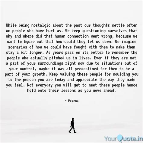 While being nostalgic abo... | Quotes & Writings by Poorna Ganapathi ...