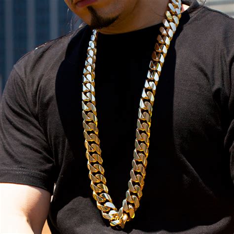 1.5 Kilo Miami Cuban Link Chain 14K Solid Gold Necklace for Men 100377
