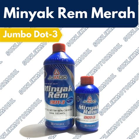 Jual 300ML MINYAK REM CAIRAN REM DOT 3 JUMBO MERAH (BRAKE FLUID) | Shopee Indonesia