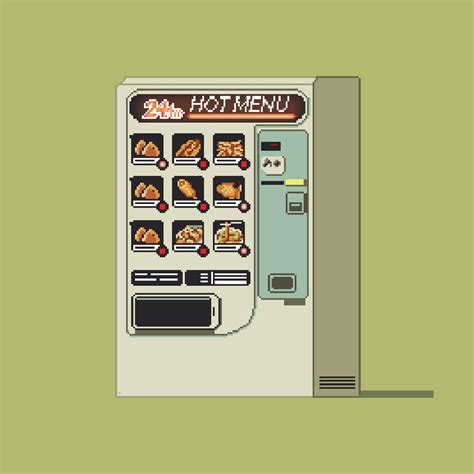 Pixel Art Collection 1, Nelson Wu - Vintage Vending Machine Design