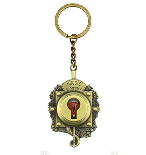 Arkanum Golden Fantastic Beasts Muggle Worthy Metal Keychain : Amazon ...