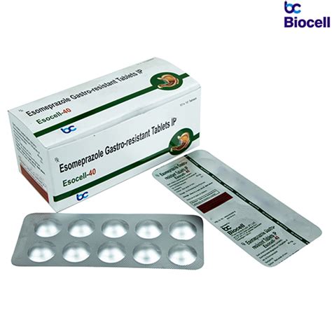 ESOCELL -40 Tablets (ALU- ALU) Biocell Pharmaceuticals Pvt. Ltd.