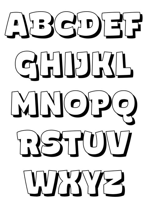 Cute Bubble Letters - 10 Free PDF Printables | Printablee