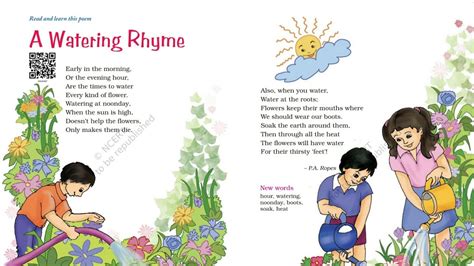 A Watering Rhyme | Explanation, English For Class 4th (NCERT) | - YouTube