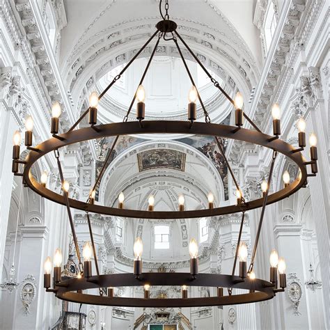 TOCHIC Black Farmhouse Chandelier Light Fixture 60 inch, 40 Lights ...