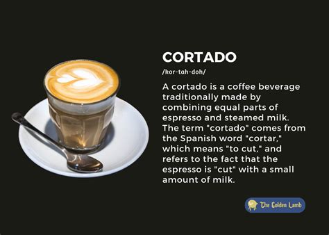 What Is A Cortado? - The Golden Lamb