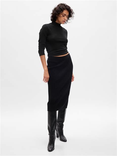 CashSoft Rib Midi Sweater Skirt | Gap