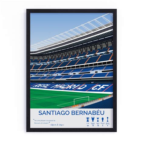 Santiago Bernabeu Stadium - Real Madrid Framed Poster – quoteart