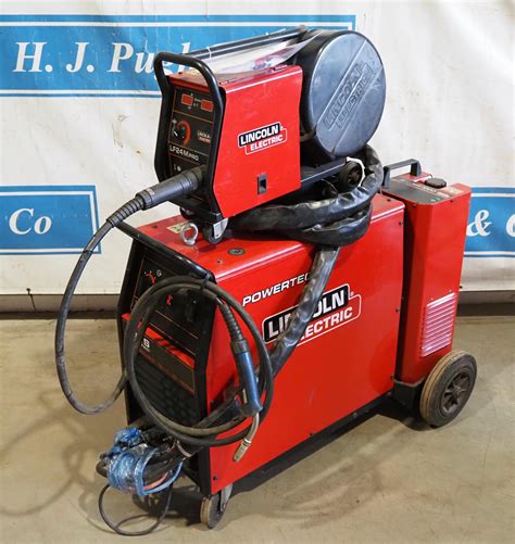 Lincoln Electric powertec 505S synergic mig welder, 500amp and LF24M ...