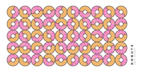 Poster de arte de sobremesa doce de donuts Doodle vetor de estilo plano ...
