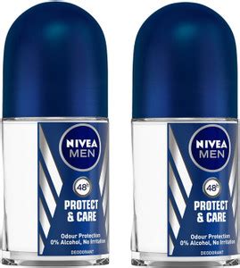NIVEA (PROTECT & CARE MEN) ROLL-ON EACH 25ML PACK OF 2 Deodorant Roll ...