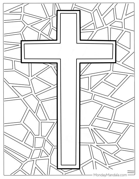 Cross Coloring Page Printable - Printable New Year Banners