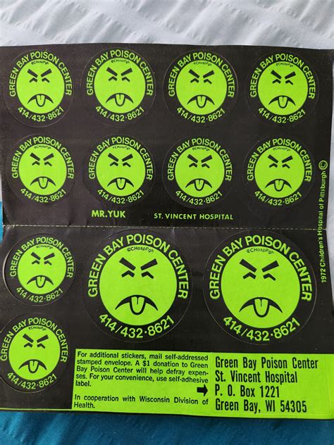 Mr. Yuk Stickers : r/GreenBay