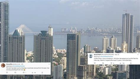 Happy Mumbaikars share images of 'clear sky' after improvement in city ...