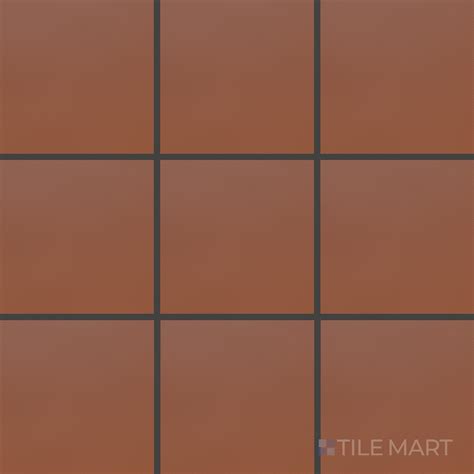 Quarry + Red 6X6 Matte | Tilemart