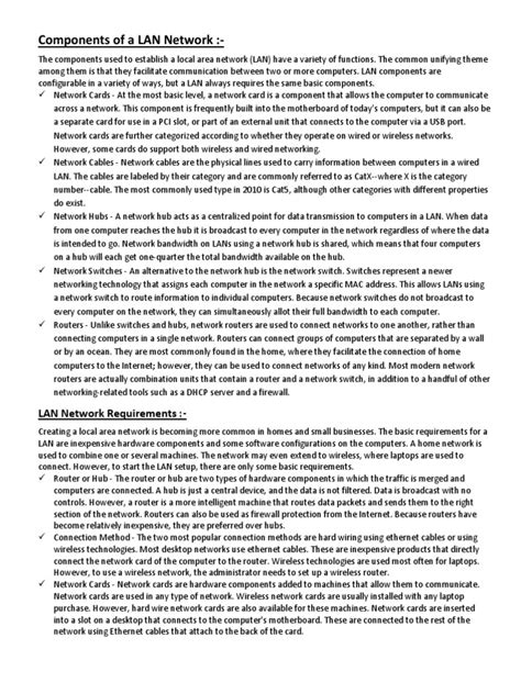 Local Area Network Components 的图像结果