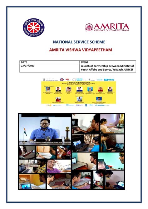 Regular Activities 2020 - 2021 | Intranet Amrita Vishwa Vidyapeetham ...