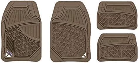 MICHELIN Rubber Car Mat Set with Flex Lines Tan. : Amazon.in: Car ...