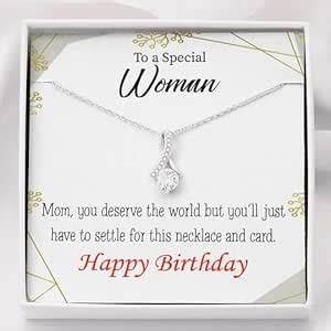 rakva 925 Sterling Silver Gift MOM NECKLACE, BIRTHDAY NECKLACE GIFT FOR ...