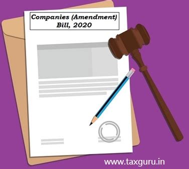 Companies (Amendment) Bill, 2020 Changes to Companies Act, 2013