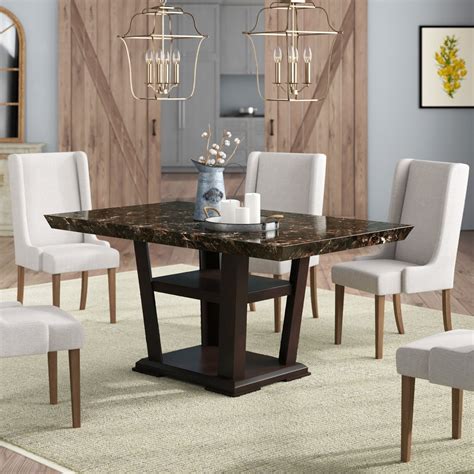 Elegant Small Rectangle Pedestal Dining Table for Modern Homes