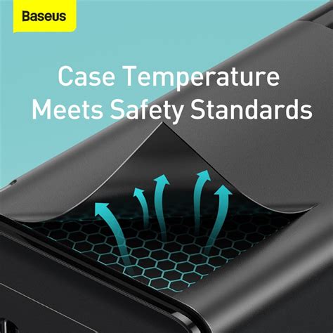 Baseus Gan2 Pro Dual Type-C + USB Quick Charger 65W [US Plug] + Type-C ...