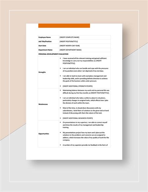 Personal Development Plan Template in Pages, Word, Google Docs - Download | Template.net