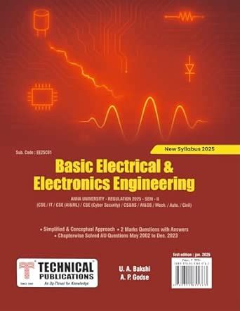 Buy Basic Electrical and Electronics Engineering for BE Anna University ...
