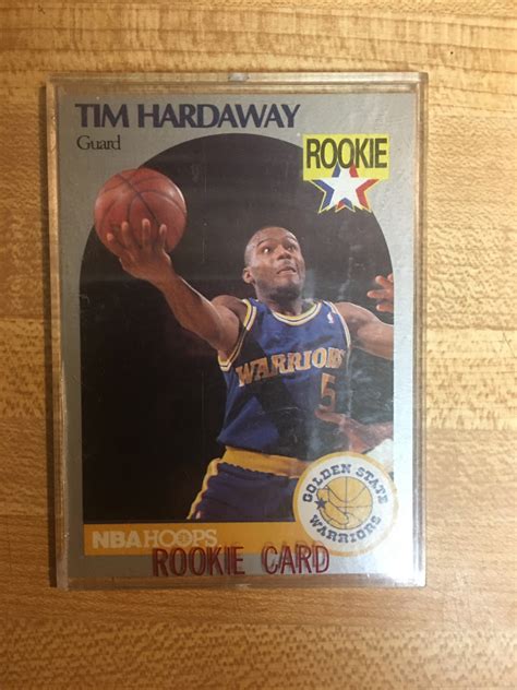 TIM HARDAWAY ROOKIE CARD - 1990 NBA HOOPS # 113 - GOLDEN STATE WARRIORS ...