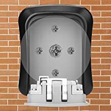 DOCOSS - Metal Key Safe Combination Storage Box Outdoor Wall Mounted ...