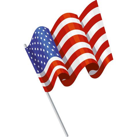Waving American Flag Png
