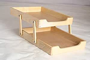 Buy Tibros Wooden Multi Purpose Rack Double Decker, 1-Piece, Brown ...