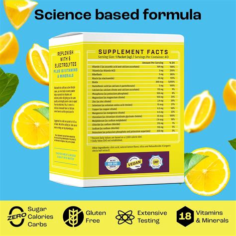 KEYNUTRIENTS KEY NUTRIENTS Electrolytes Powder Packets 40 Pack - India ...