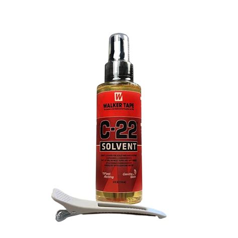 Buy C22 Solvent Wig Glue Remover 4oz w/White Hair Sectioning Clip ...