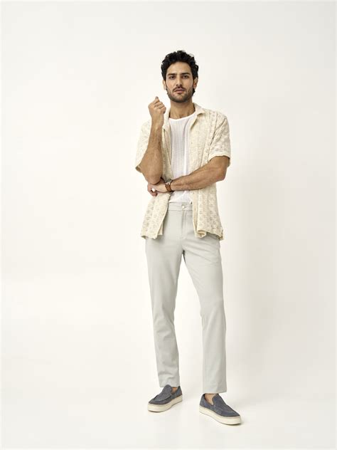 Buy Men's Green Power-Stretch Pants Online In India